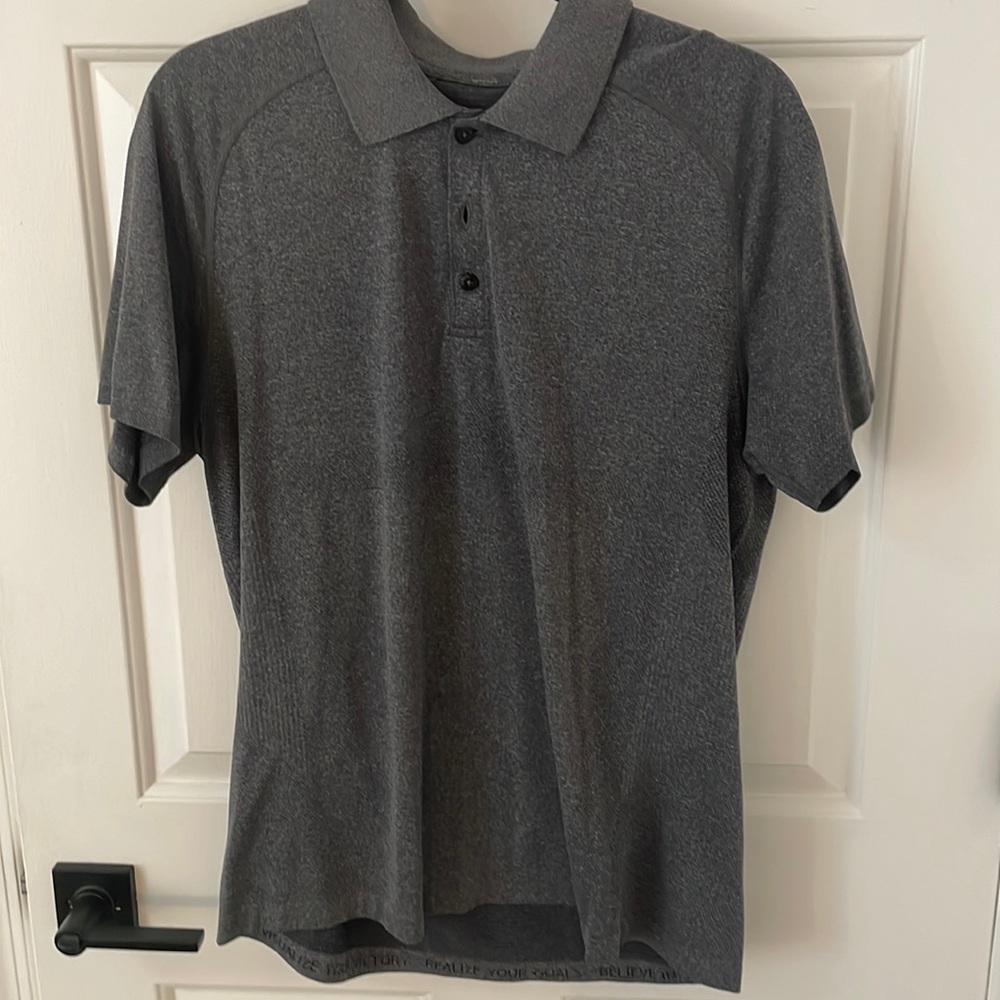 Dark Grey LuluLemon Metal Vent Polo